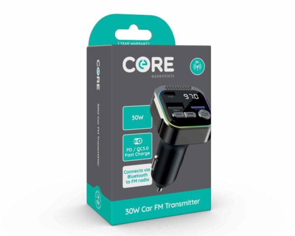 Type-C/A 30W FM Car Transmitter