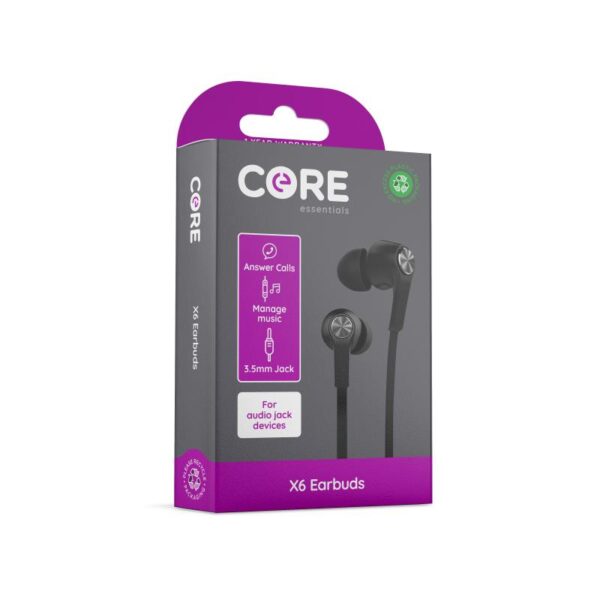 X6 Earphones Black